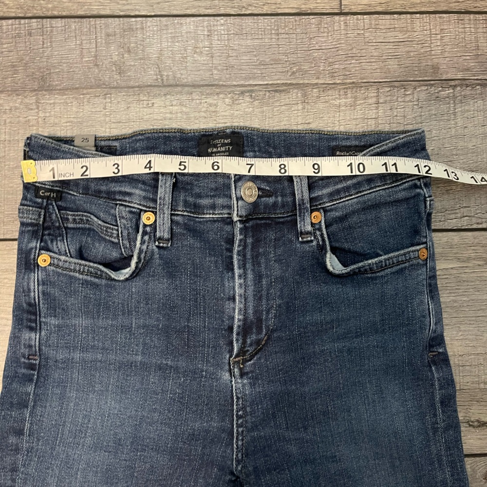 Citizens of Humanity rocketcrop midrise skinny jeans size 25